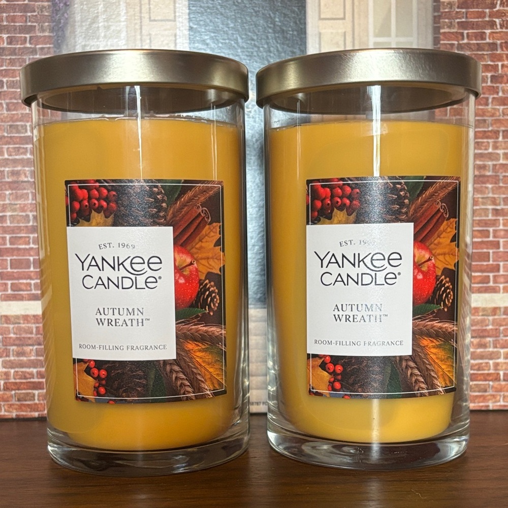 Yankee Candle Autumn Wreath Medium Duo!